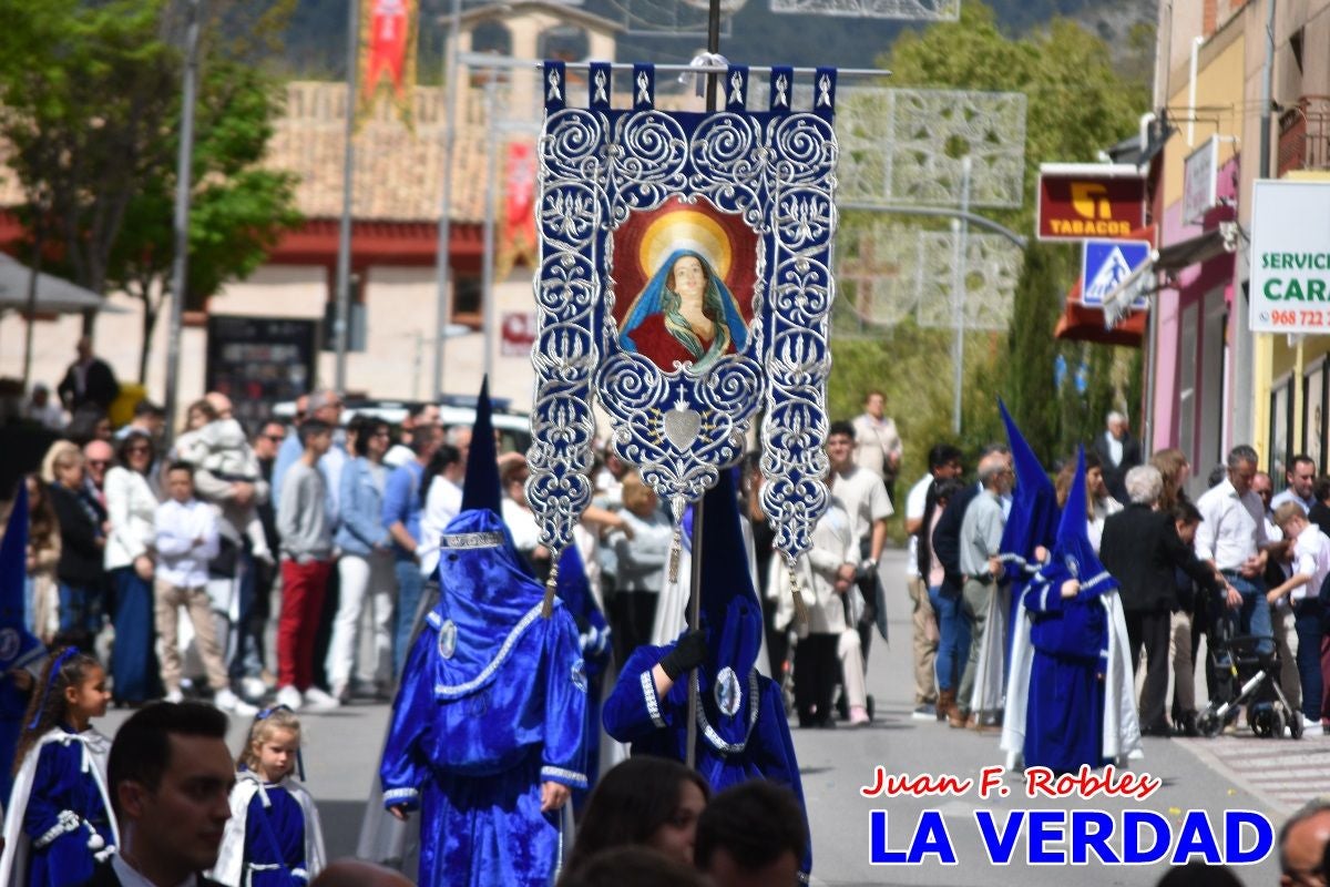 Nuestra Señora de los Dolores camina hacia «El Encuentro» por Caravaca de la Cruz