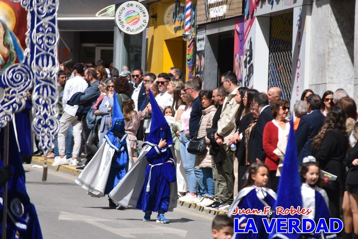 Nuestra Señora de los Dolores camina hacia «El Encuentro» por Caravaca de la Cruz