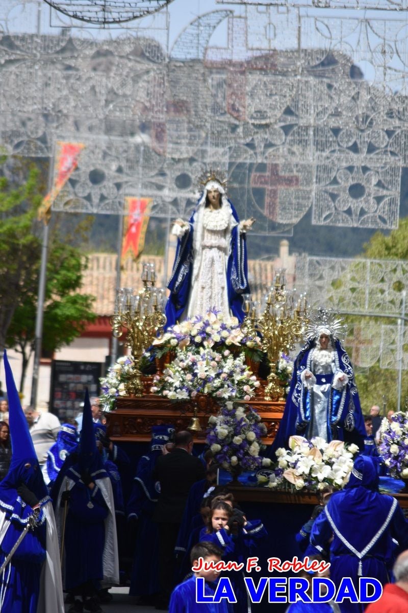 Nuestra Señora de los Dolores camina hacia «El Encuentro» por Caravaca de la Cruz