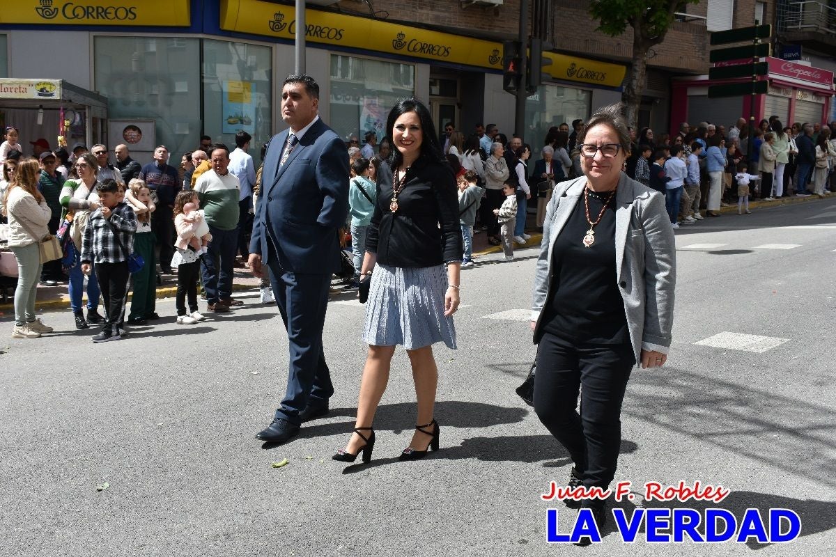 Nuestra Señora de los Dolores camina hacia «El Encuentro» por Caravaca de la Cruz
