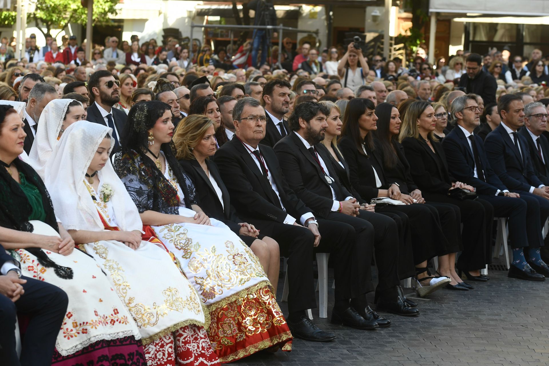 La misa huertana en la plaza Belluga de Murcia, en imágenes
