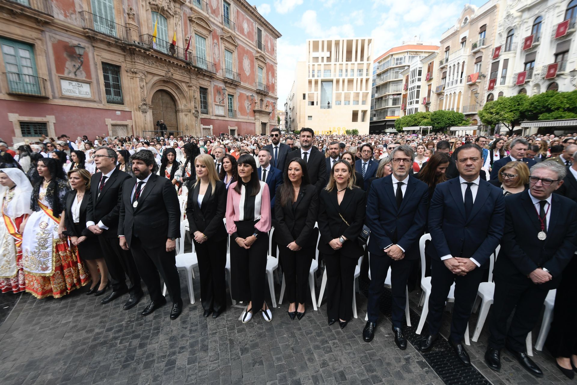 La misa huertana en la plaza Belluga de Murcia, en imágenes
