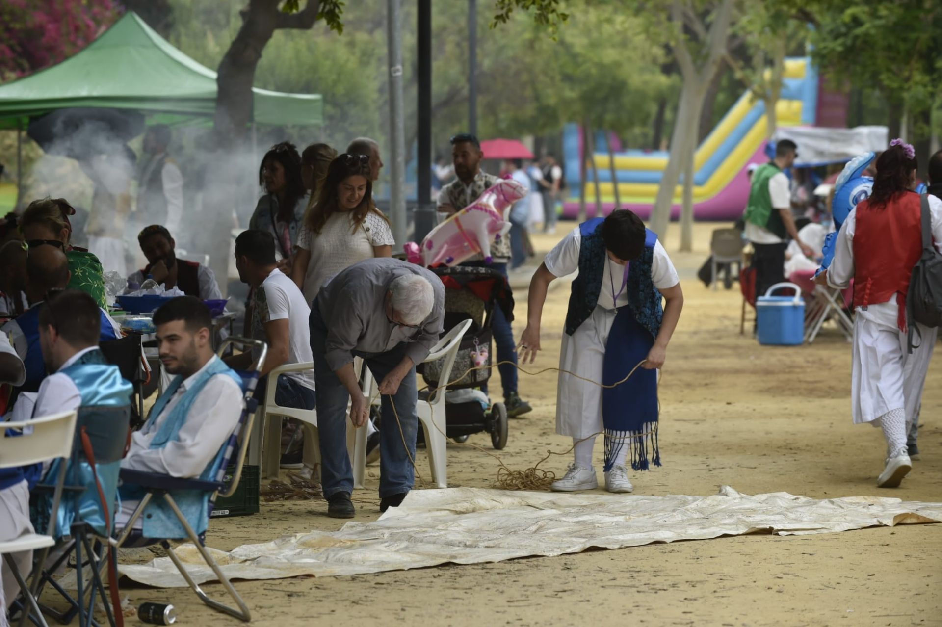 En imágenes, los huertanos inundan las calles del centro de Murcia