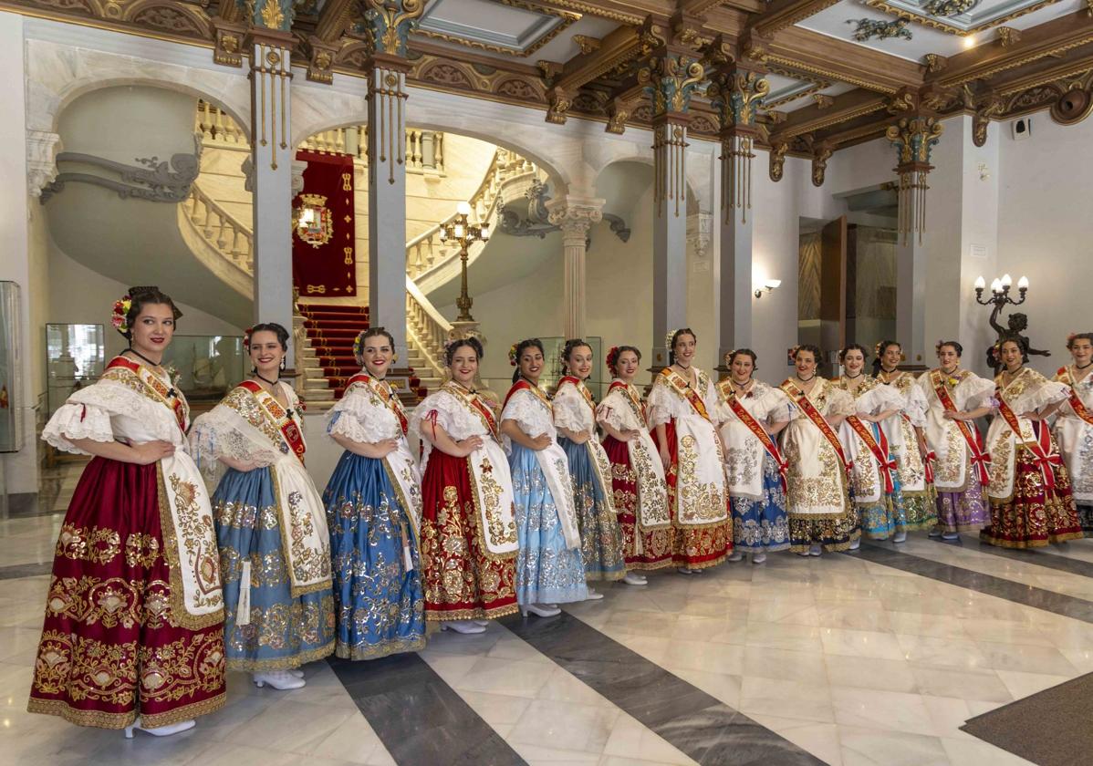 Las imágenes de la visita de las reinas de la huerta a Cartagena