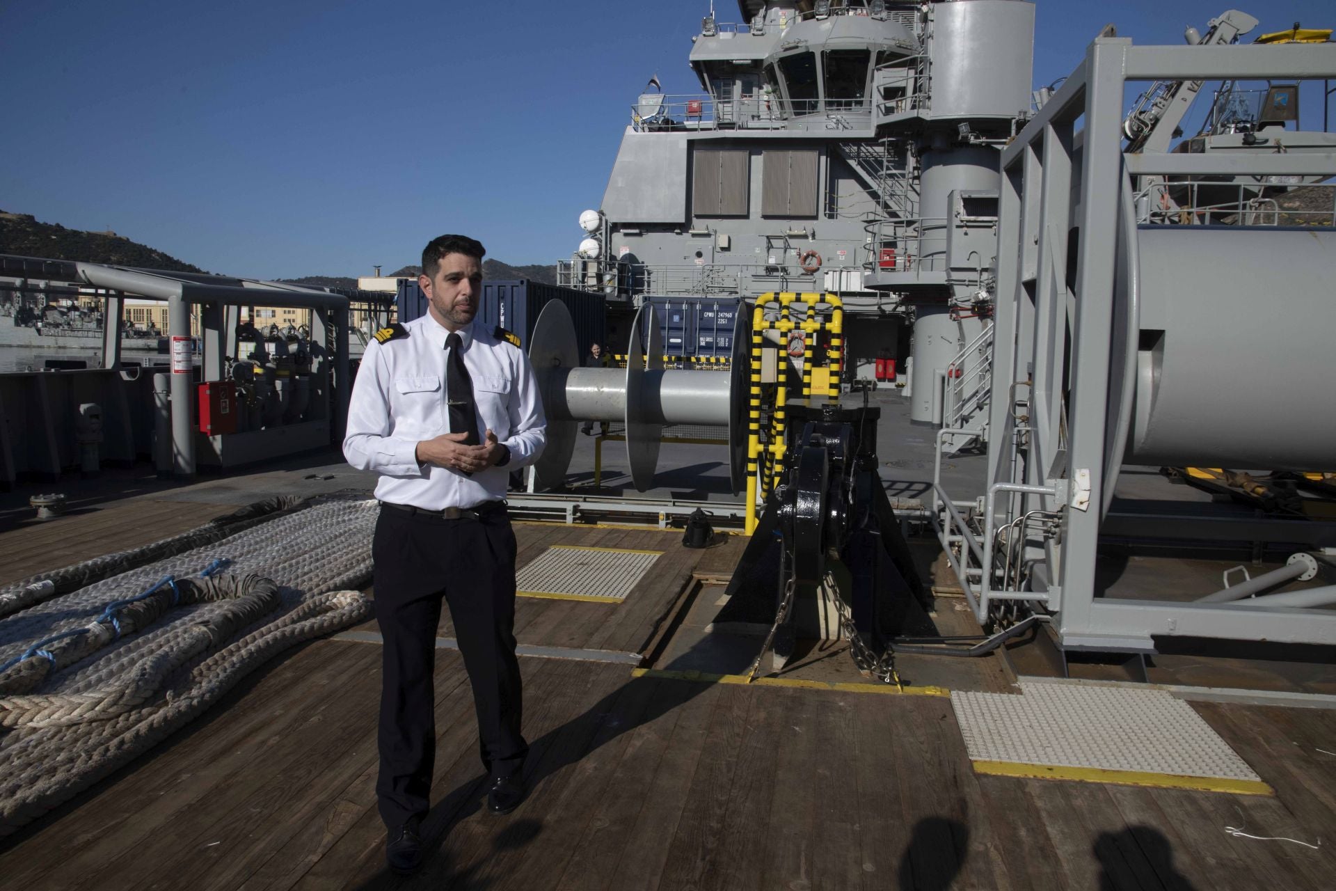 Recorrido en imágenes por el buque &#039;Cartagena&#039;