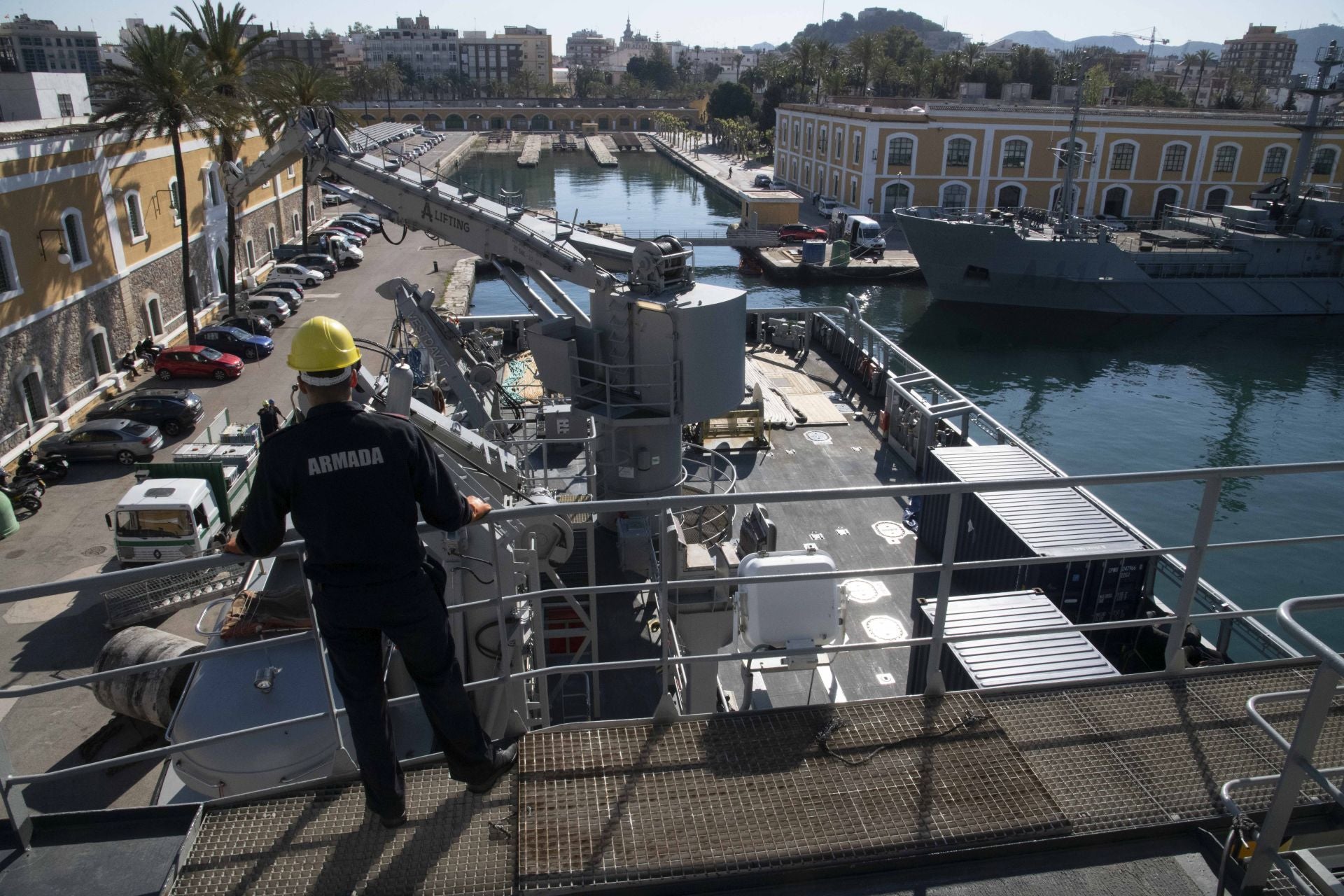 Recorrido en imágenes por el buque &#039;Cartagena&#039;
