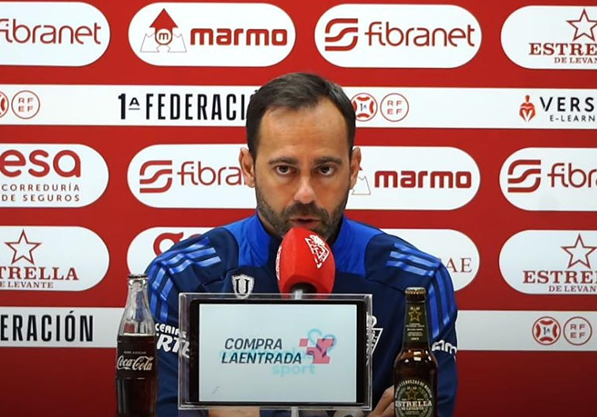 Fran Fernández, este viernes, durante la rueda de prensa.