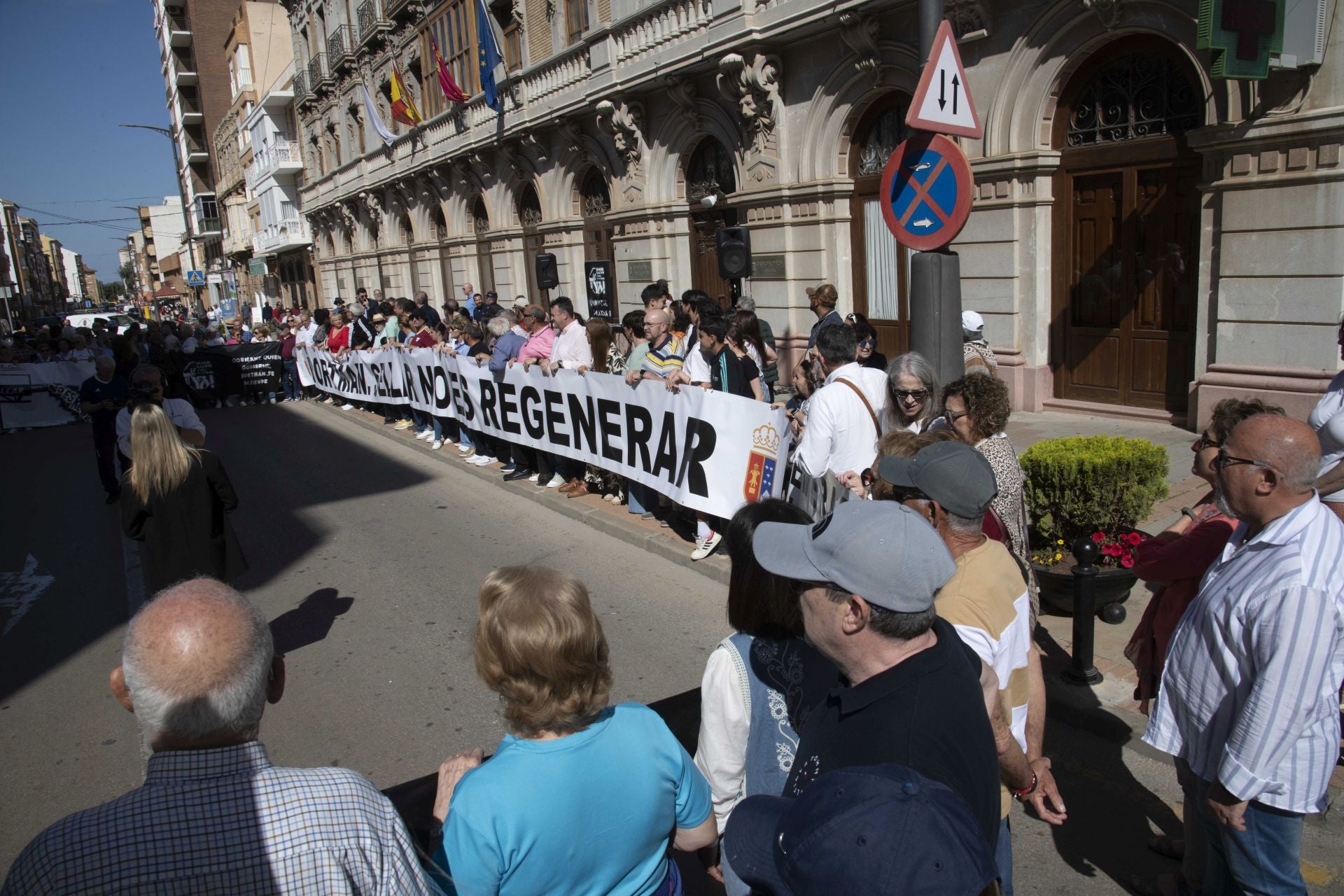 La concentración en La Unión contra el sellado de Portmán, en imágenes