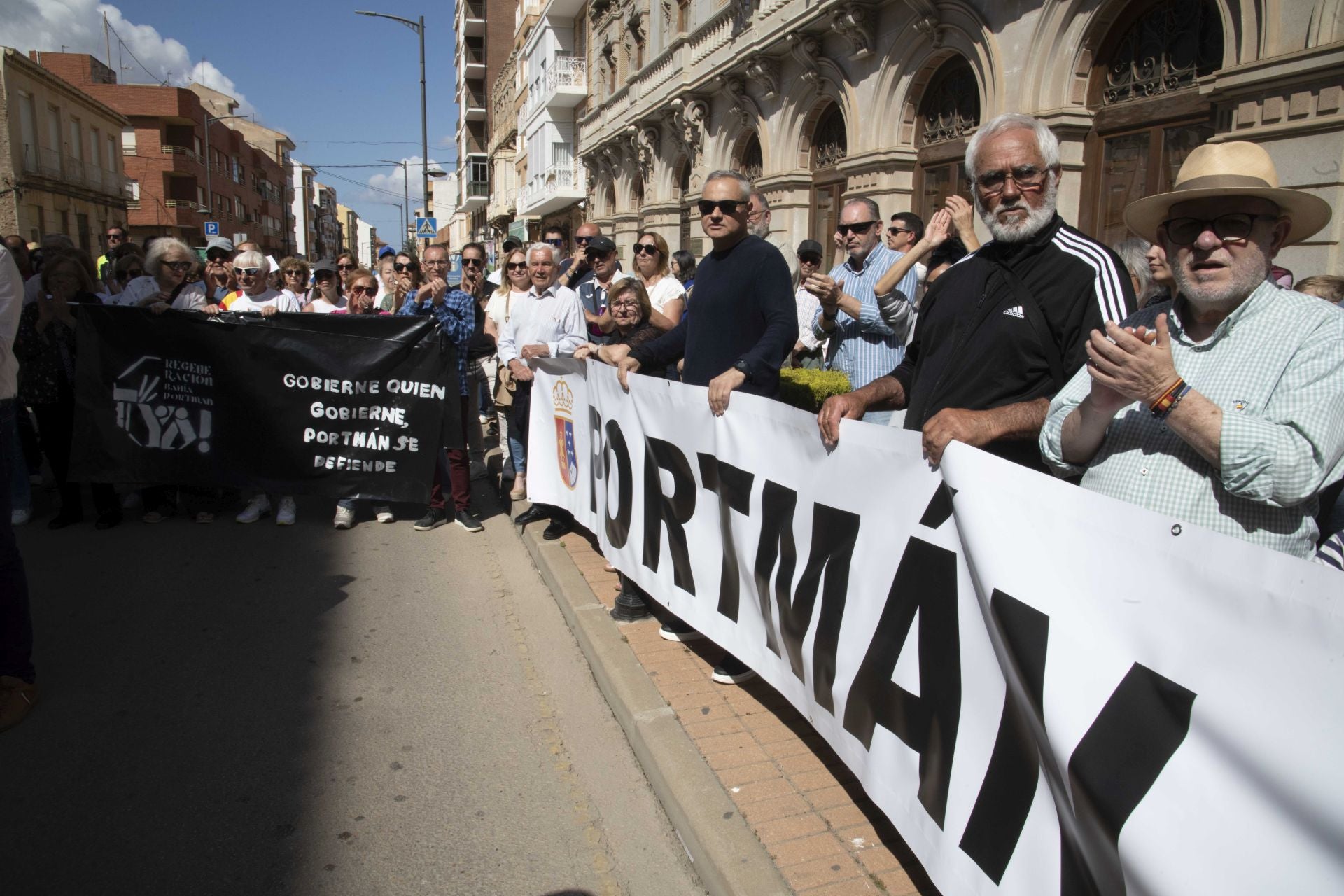 La concentración en La Unión contra el sellado de Portmán, en imágenes