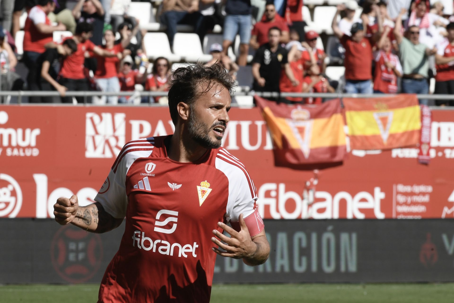 La victoria del Real Murcia frente al Villarreal B, en imágenes