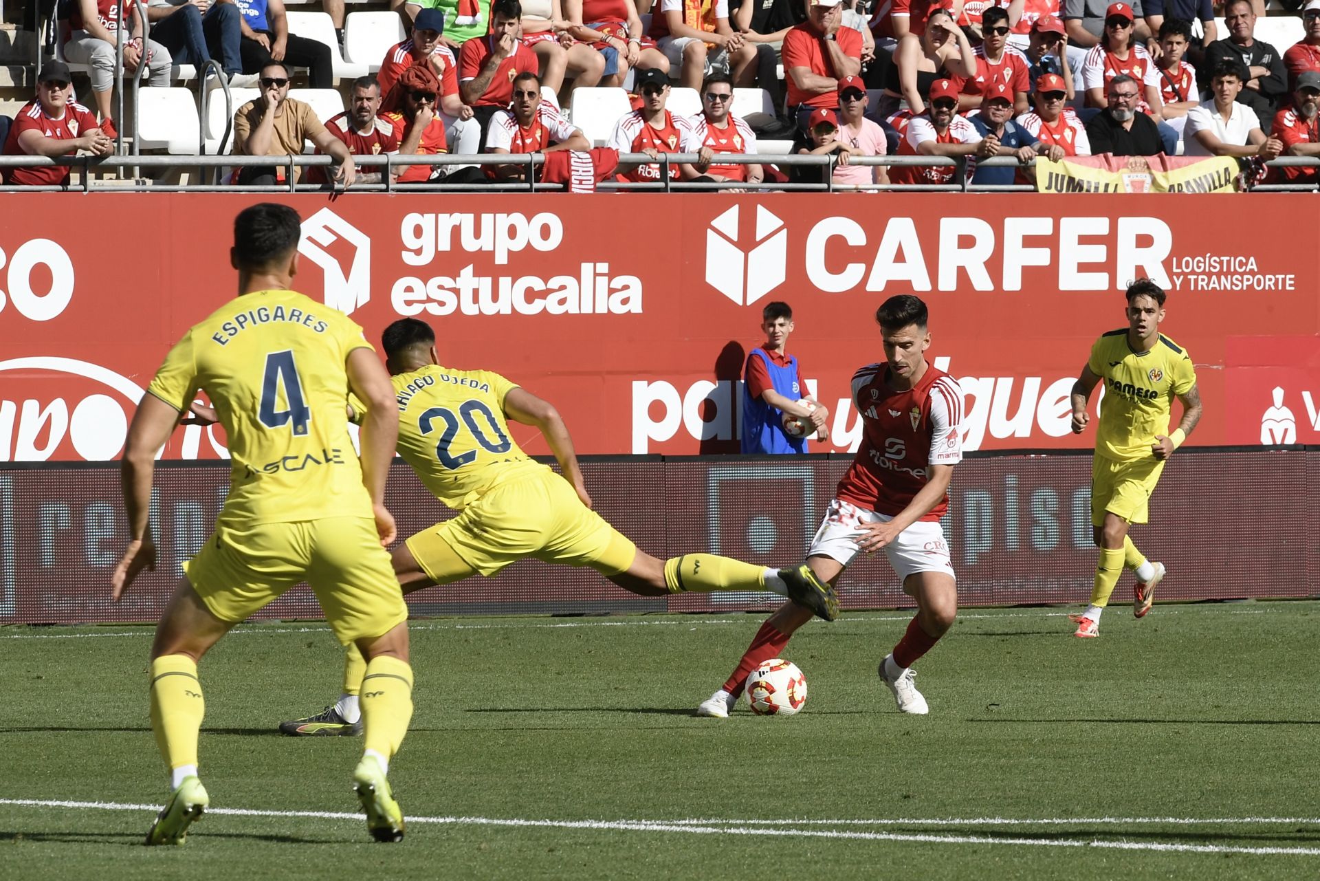 La victoria del Real Murcia frente al Villarreal B, en imágenes