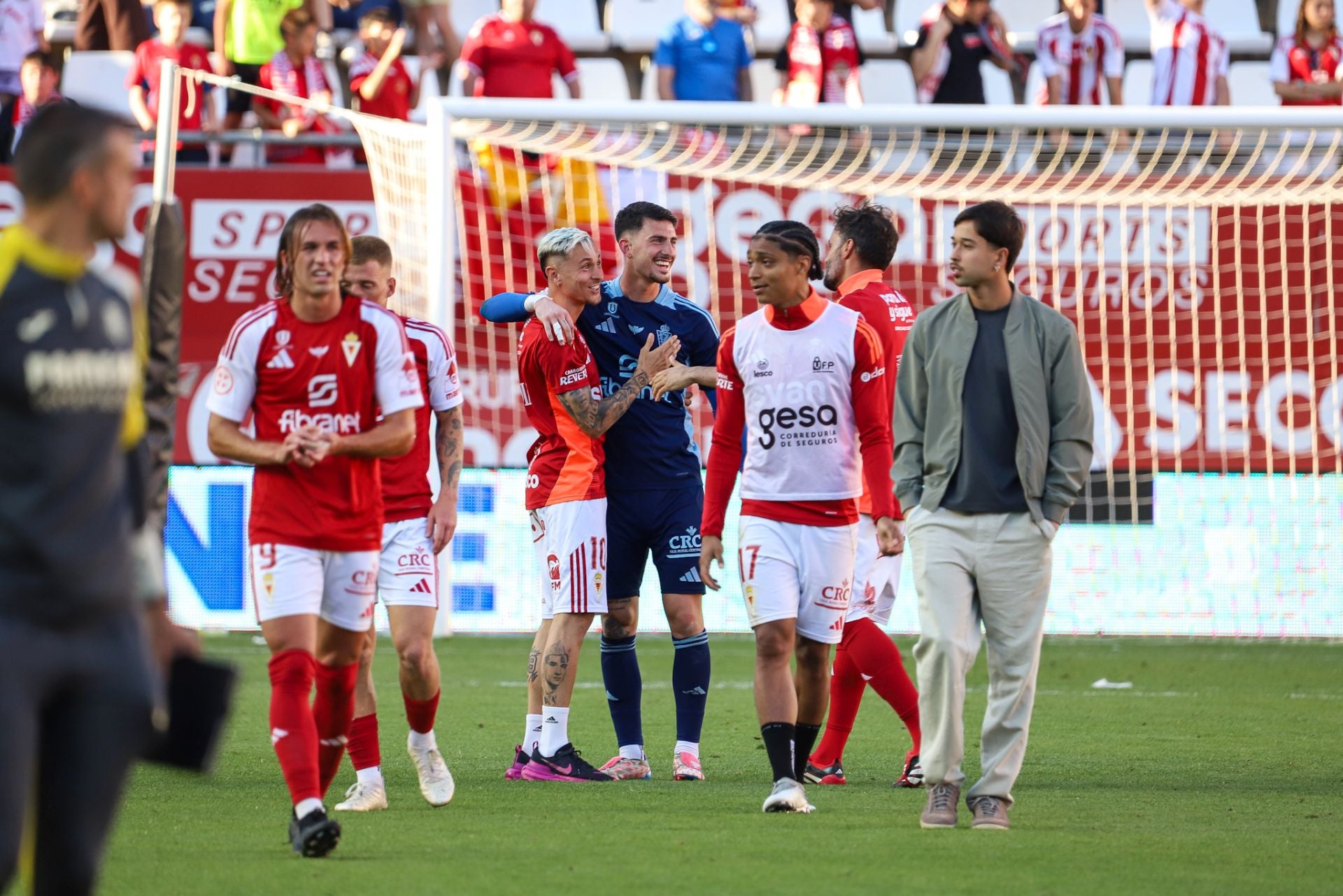 La victoria del Real Murcia frente al Villarreal B, en imágenes