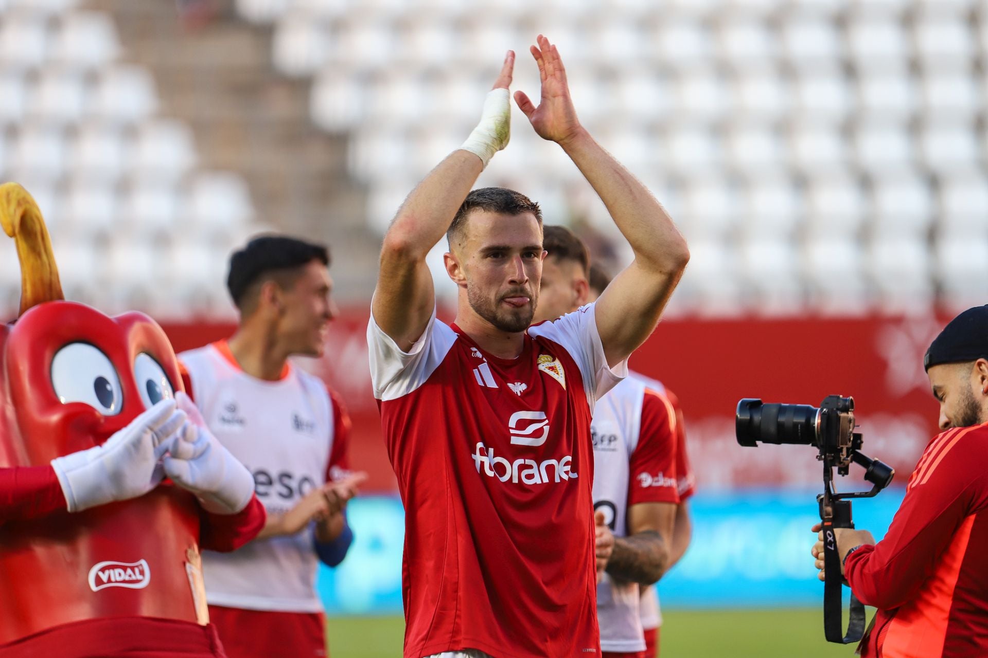 La victoria del Real Murcia frente al Villarreal B, en imágenes