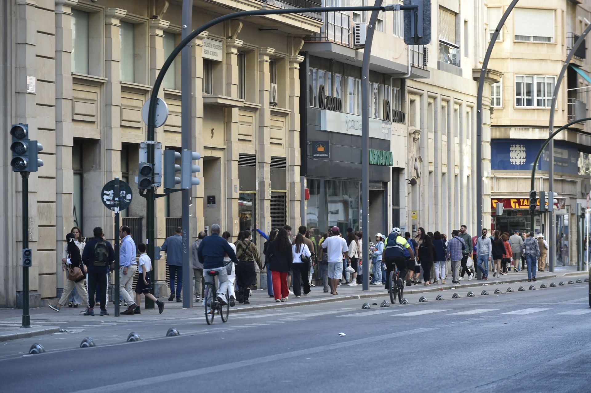 El apagón en Murcia, Cartagena y Lorca, en imágenes
