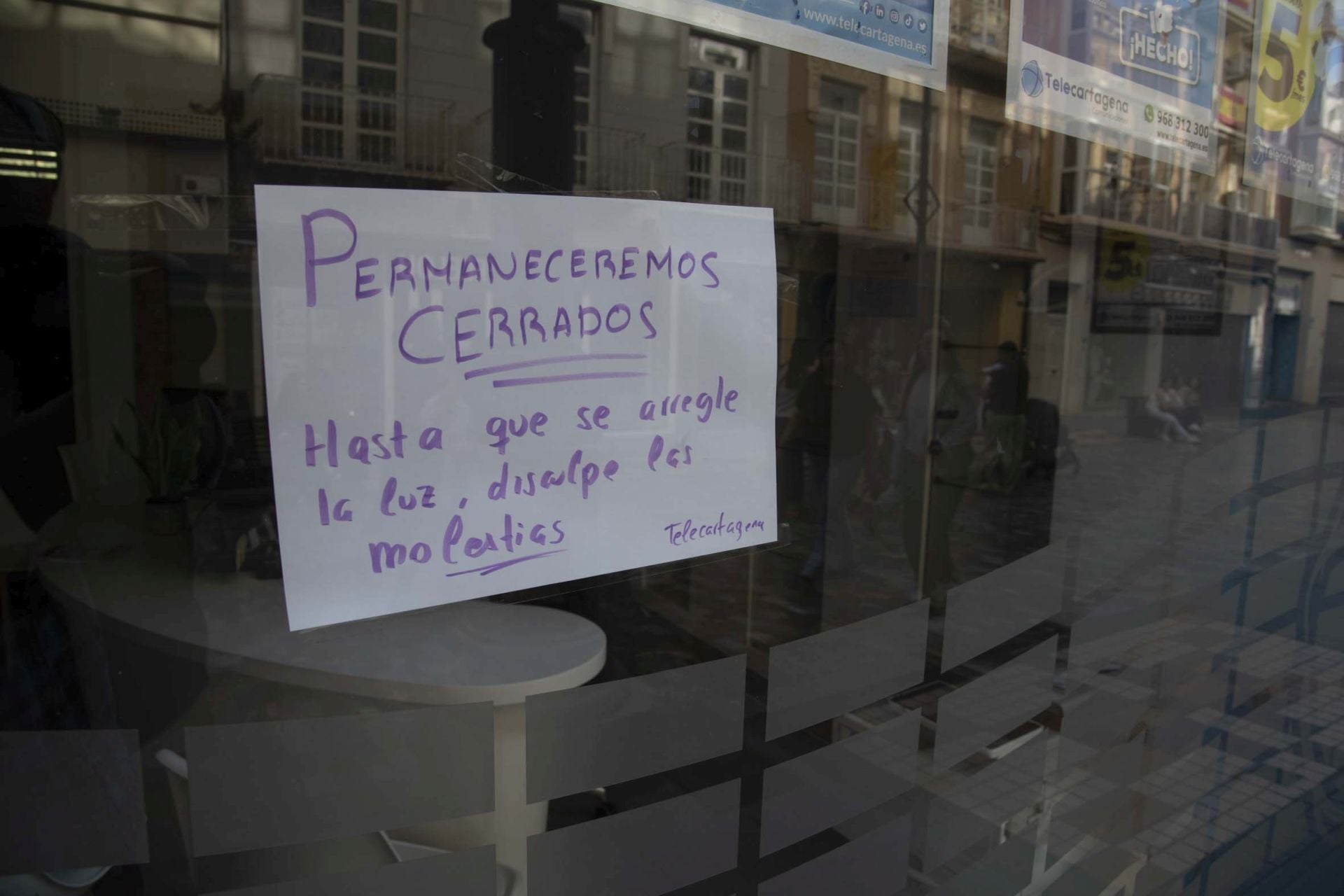 El apagón en Murcia, Cartagena y Lorca, en imágenes