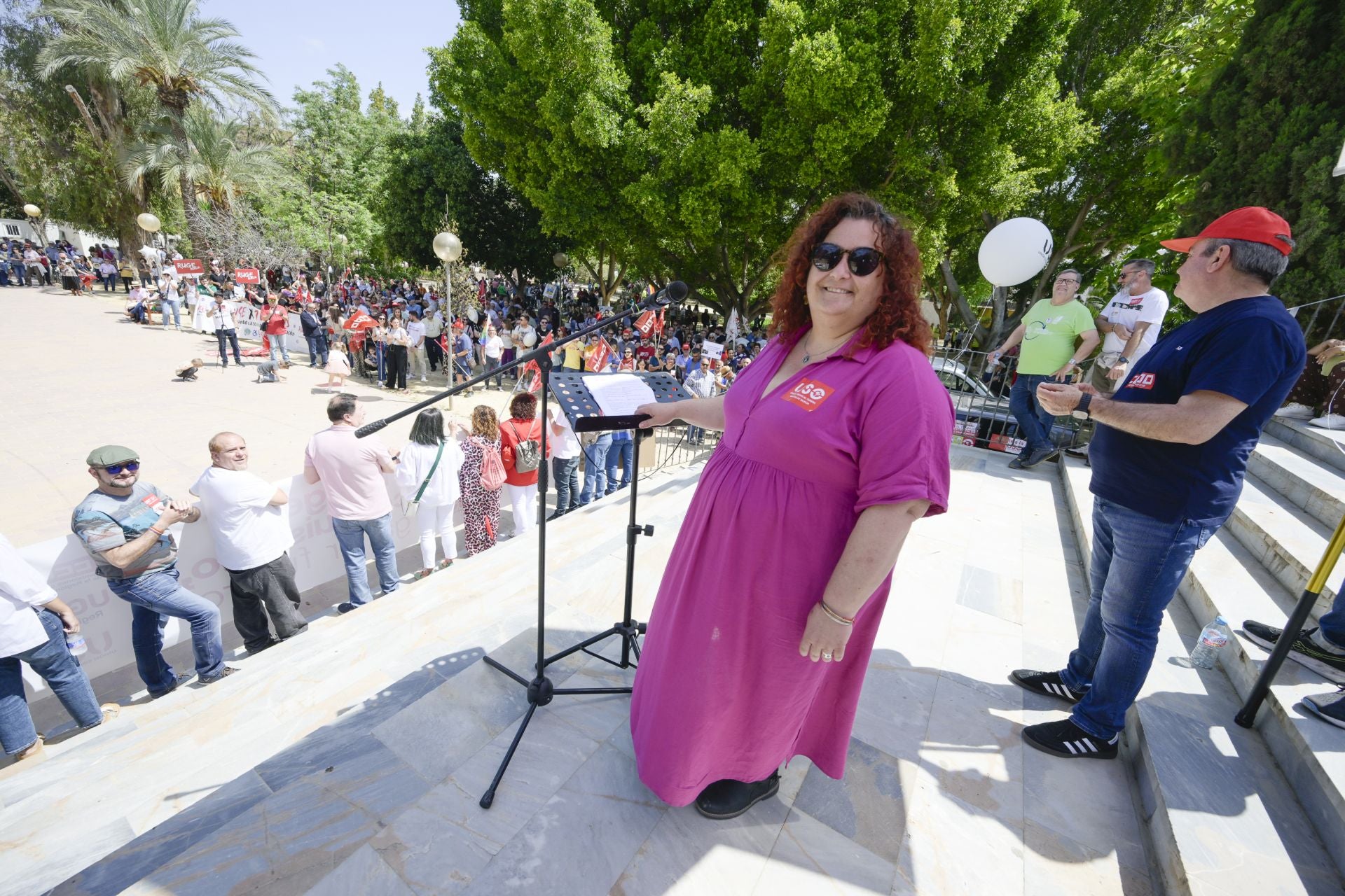 La manifestación del Primero de Mayo en Murcia, en imágenes