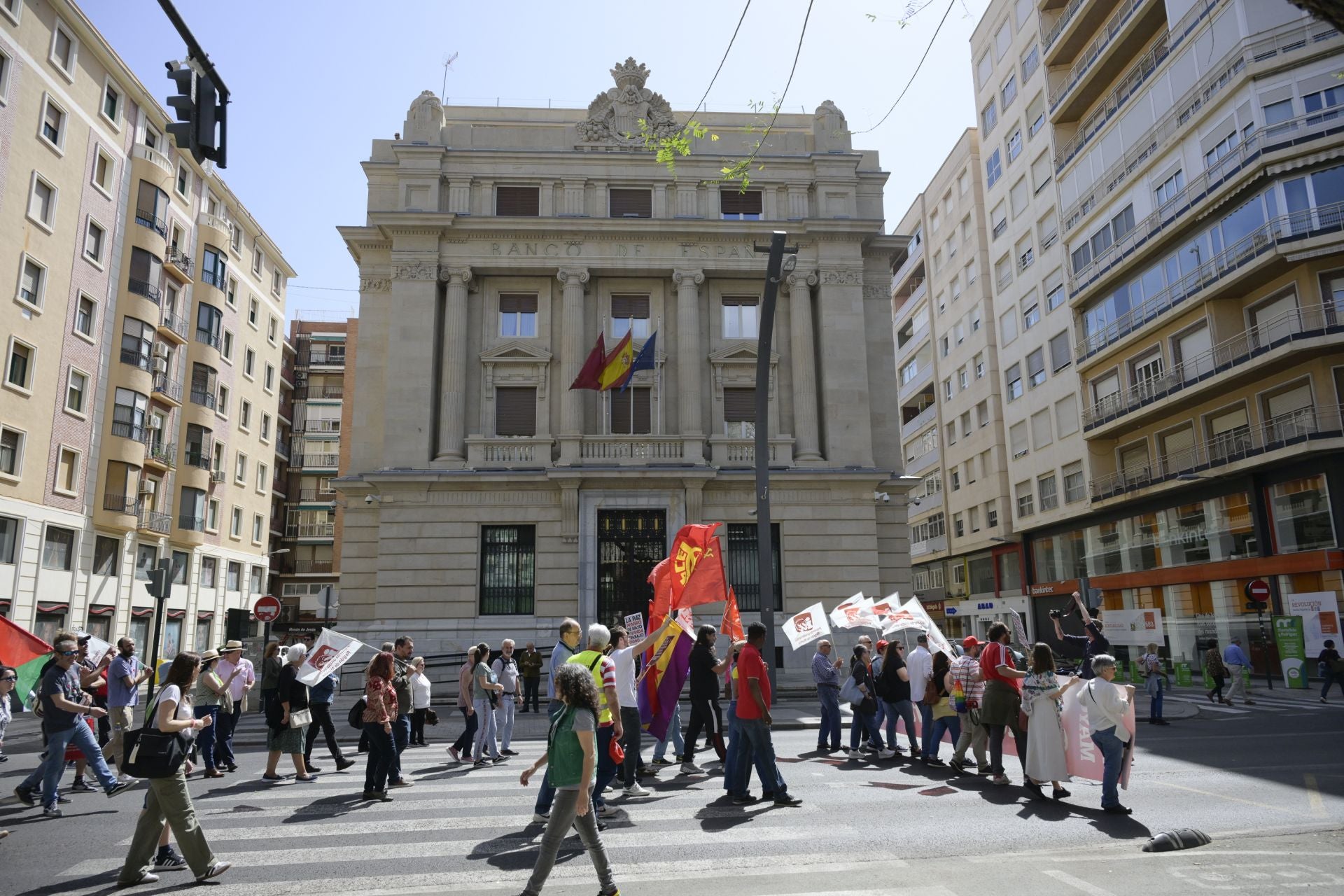 La manifestación del Primero de Mayo en Murcia, en imágenes