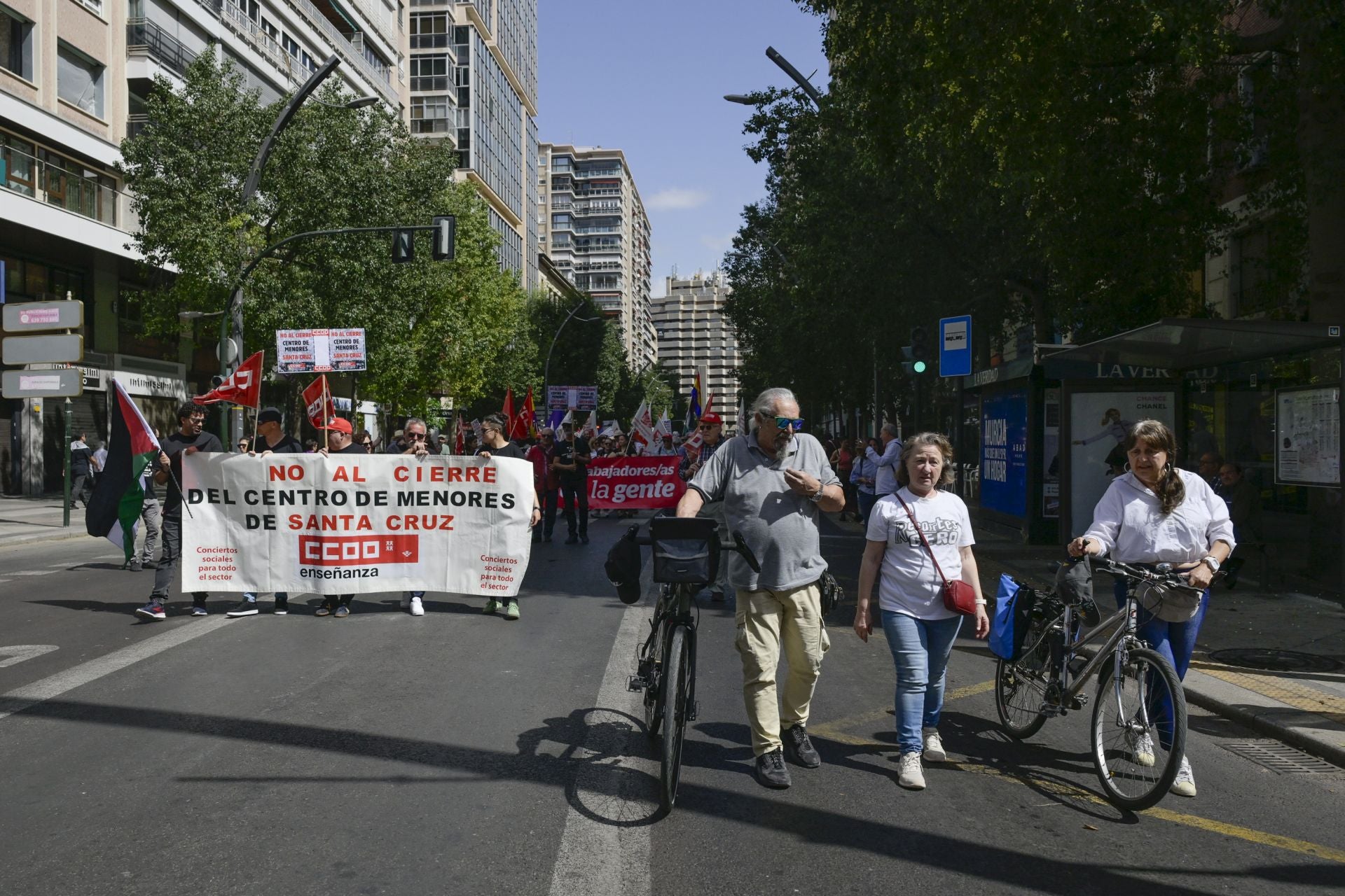 Las imágenes de la manifestación del Primero de Mayo en Murcia