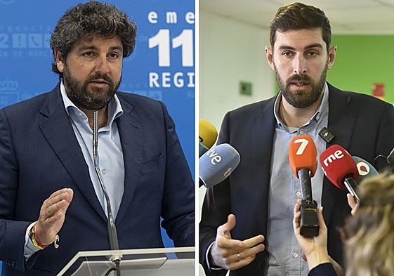 Fernando López Miras (izq) y José Ángel Antelo (dcha).