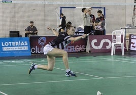 La ucraniana Polina Buhrova, jugadora del Puertas Padilla Cartagena, en un partido de esta temporada de la liga regular.