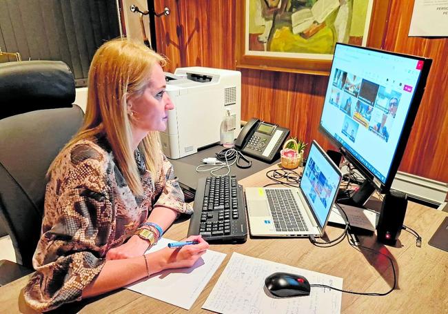 Mariola Guevara, delegada del Gobierno en la Región, en su despacho el pasado lunes.