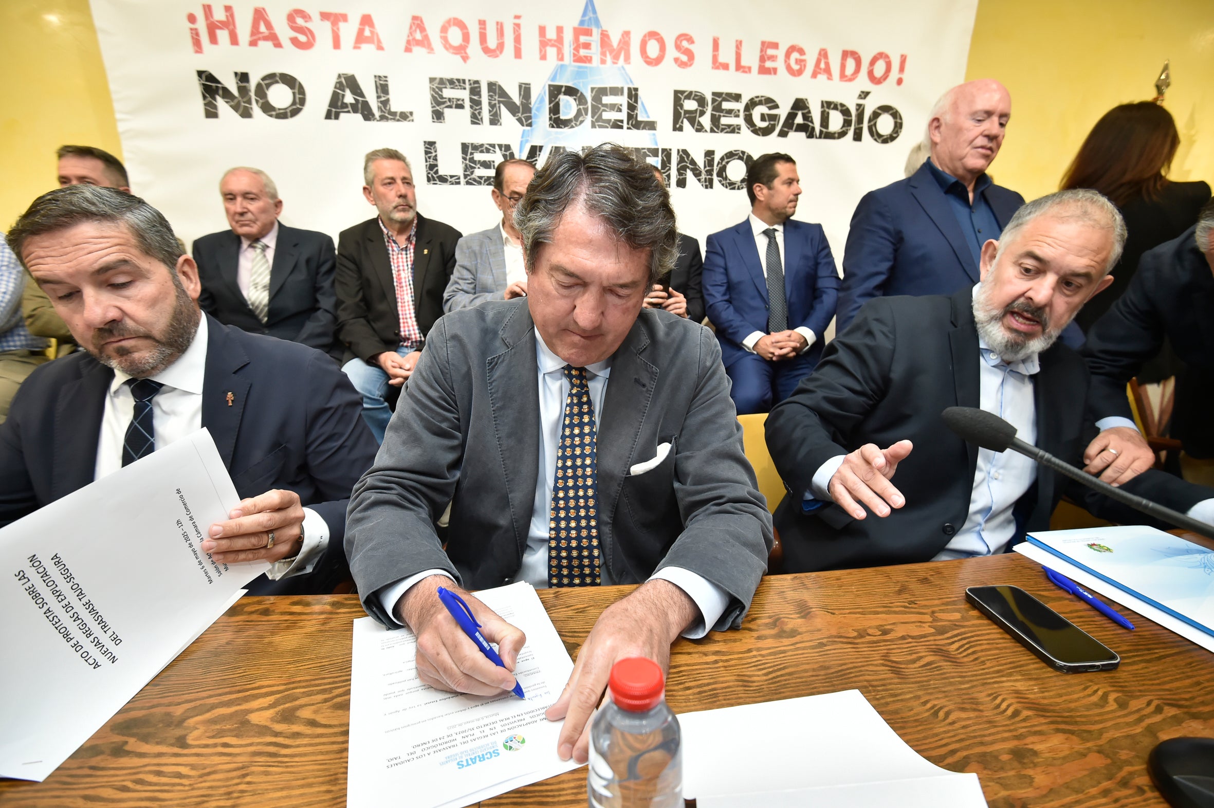 El primer acto en defensa del Trasvase Tajo-Segura, en imágenes
