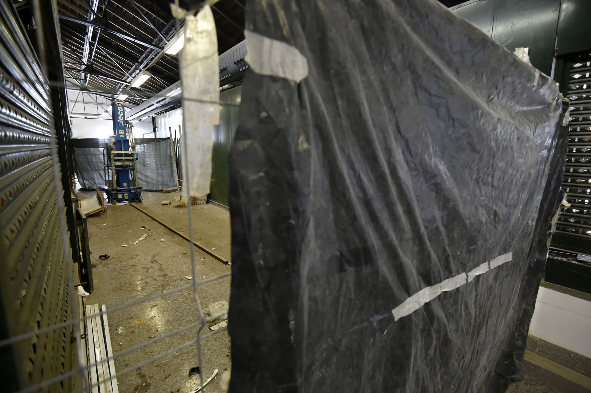 Las imágenes de las obras en el Mercado de Verónicas de Murcia