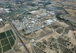 Vista panorámica de las instalaciones que tiene en la actualidad el polígono alhameño.