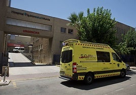 Accesos al Hospital Quironsalud, en Murcia.