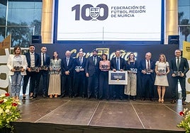 Gala del centenario de la Federación de Fútbol de la Región de Murcia, en imágenes