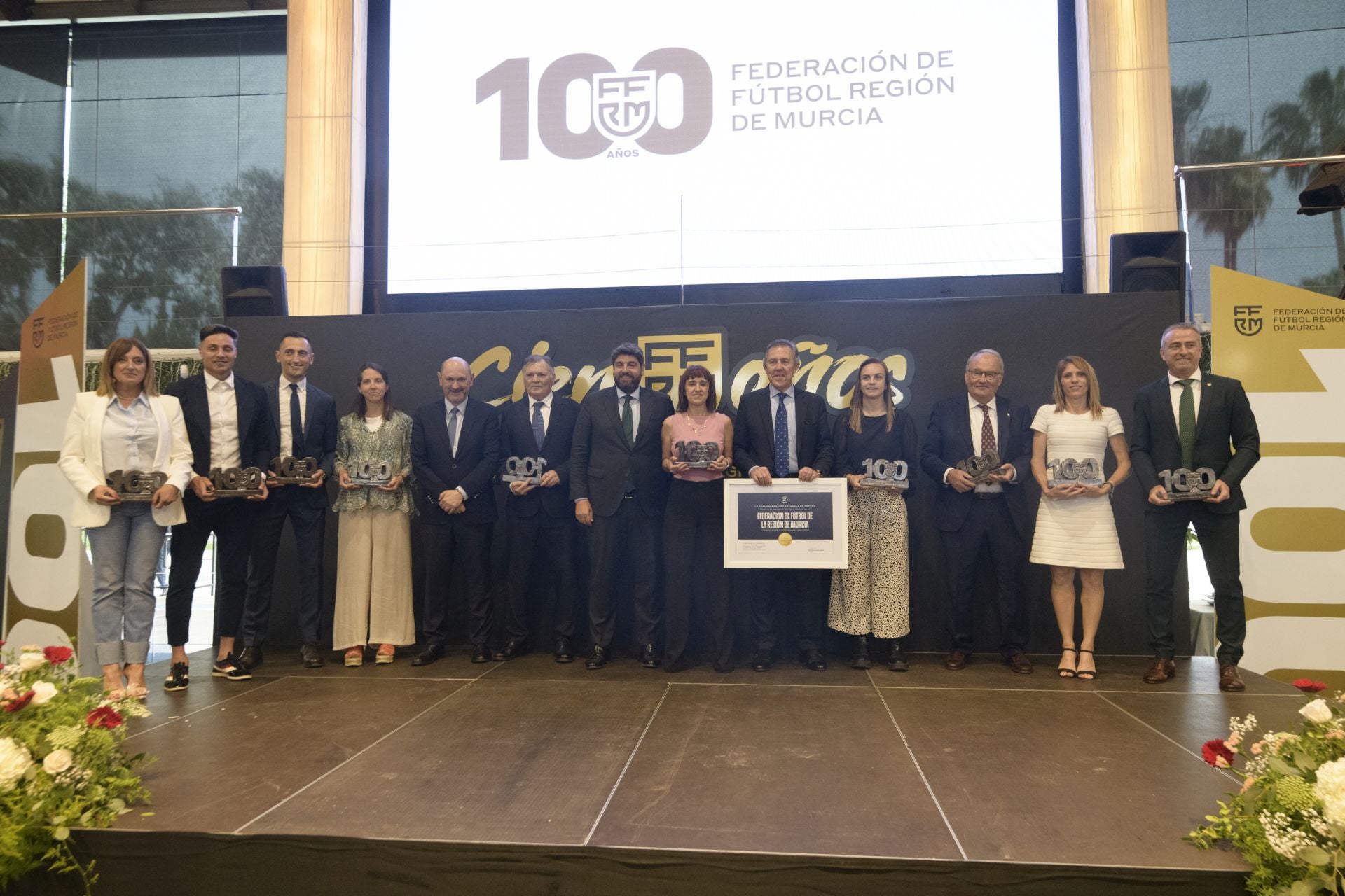 Gala del centenario de la Federación de Fútbol de la Región de Murcia, en imágenes