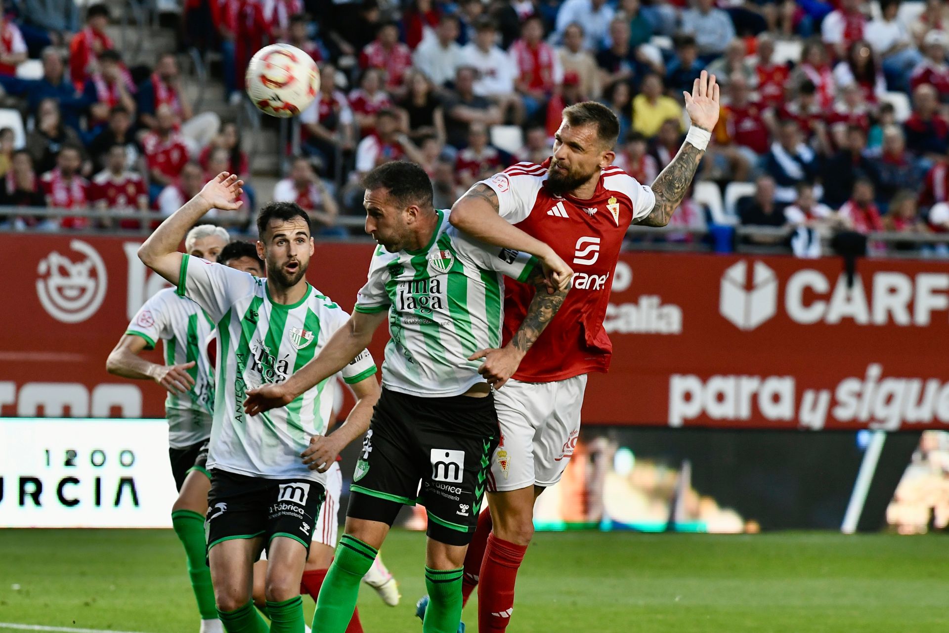 El empate del Real Murcia contra el Antequera, en imágenes