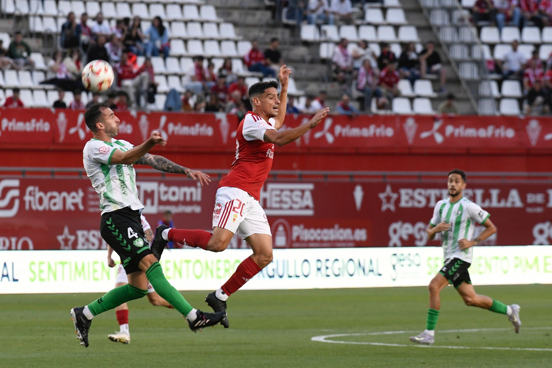 El empate del Real Murcia contra el Antequera, en imágenes