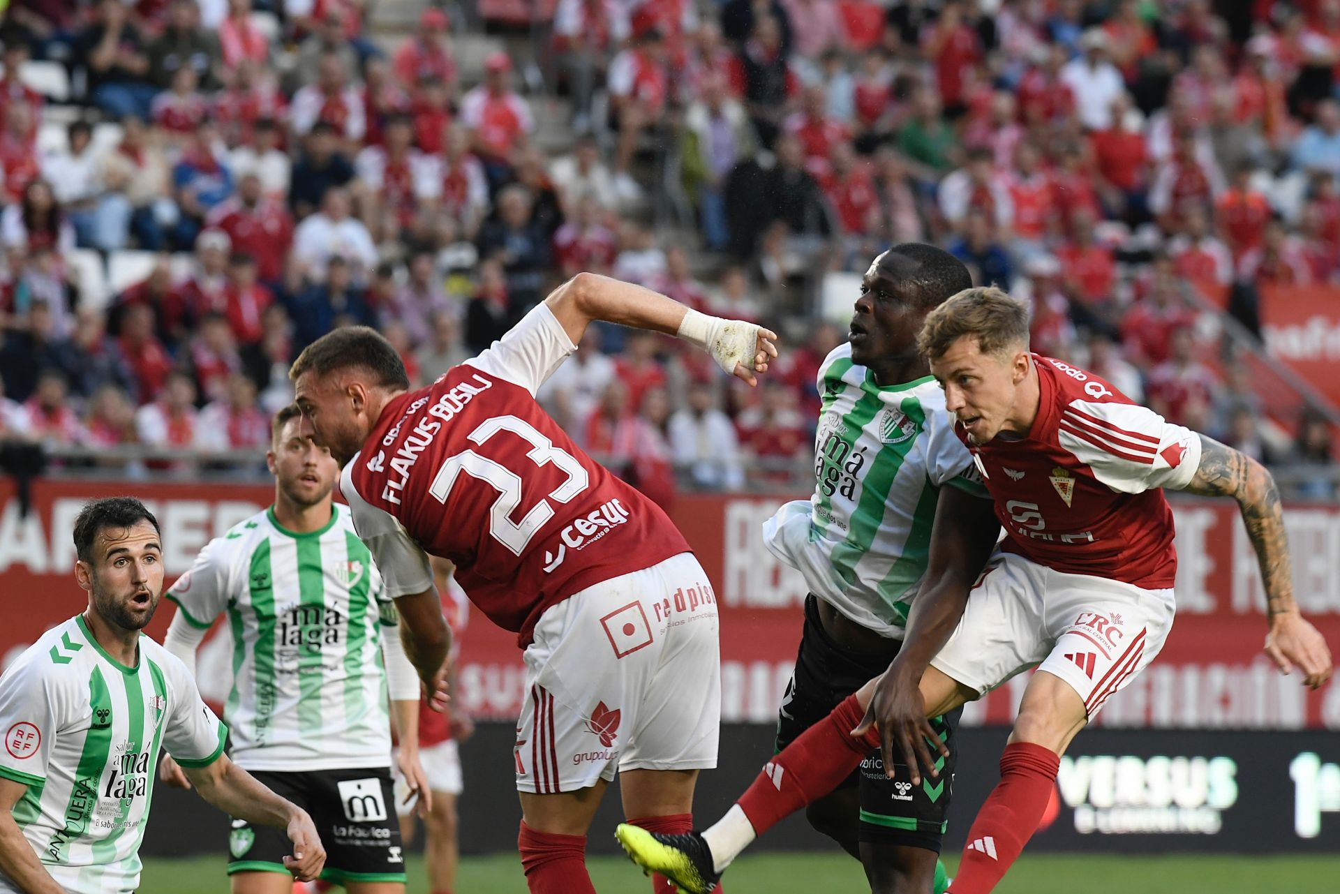 El empate del Real Murcia contra el Antequera, en imágenes