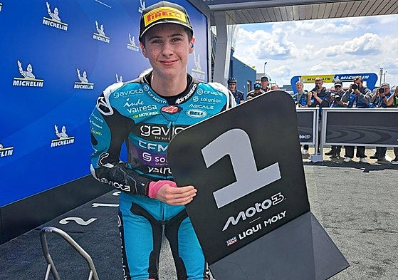 El murciano Máximo Quiles, tras lograr la pole este sábado en Le Mans.