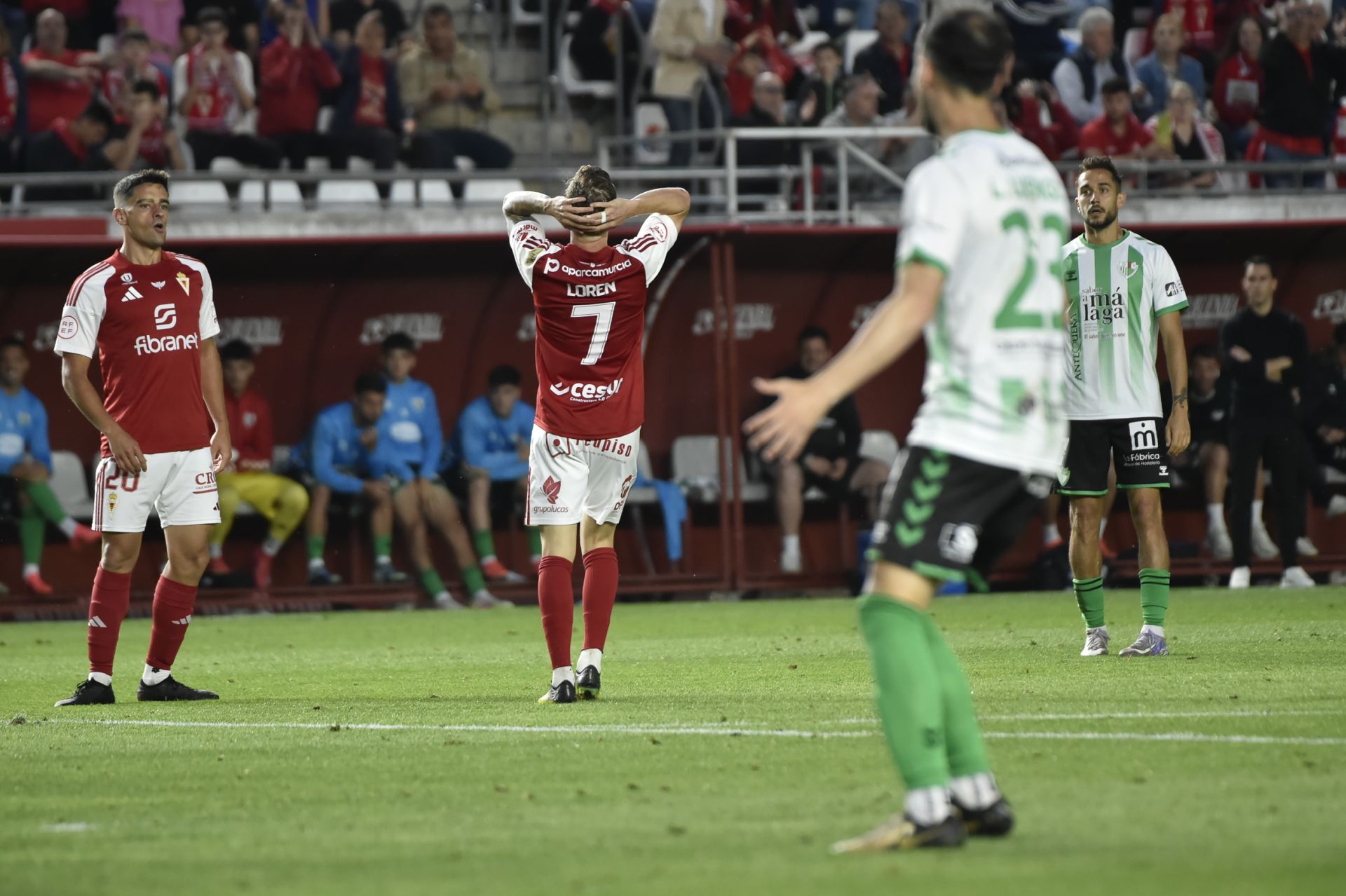 El empate del Real Murcia contra el Antequera, en imágenes