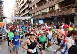 Salida del Corre por Lorca, este domingo.