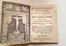 Constituciones recuperadas por la Cofradía del Socorro.