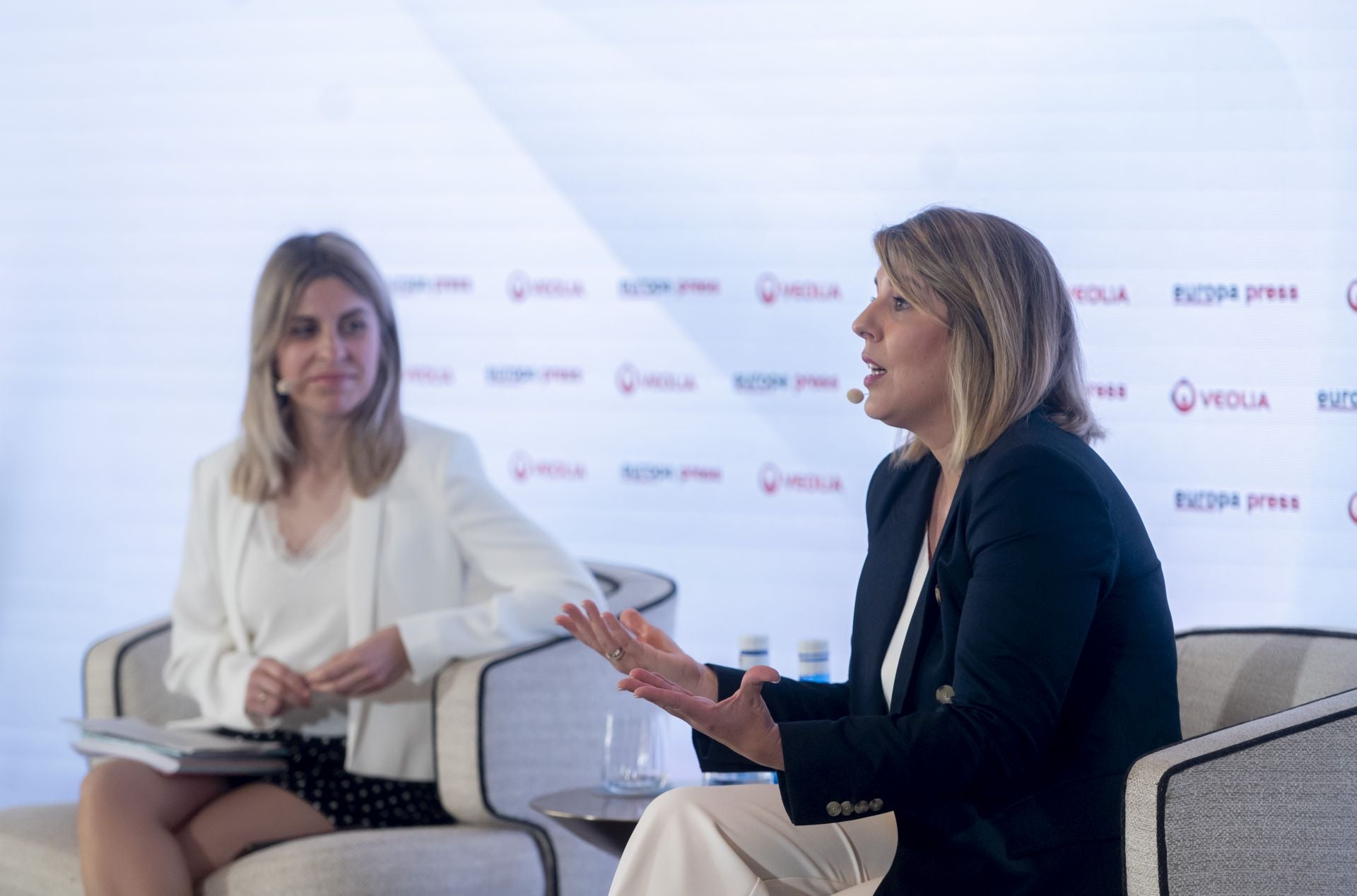 Las imágenes de Noelia Arroyo en el encuentro informativo de Europa Press celebrado en Madrid