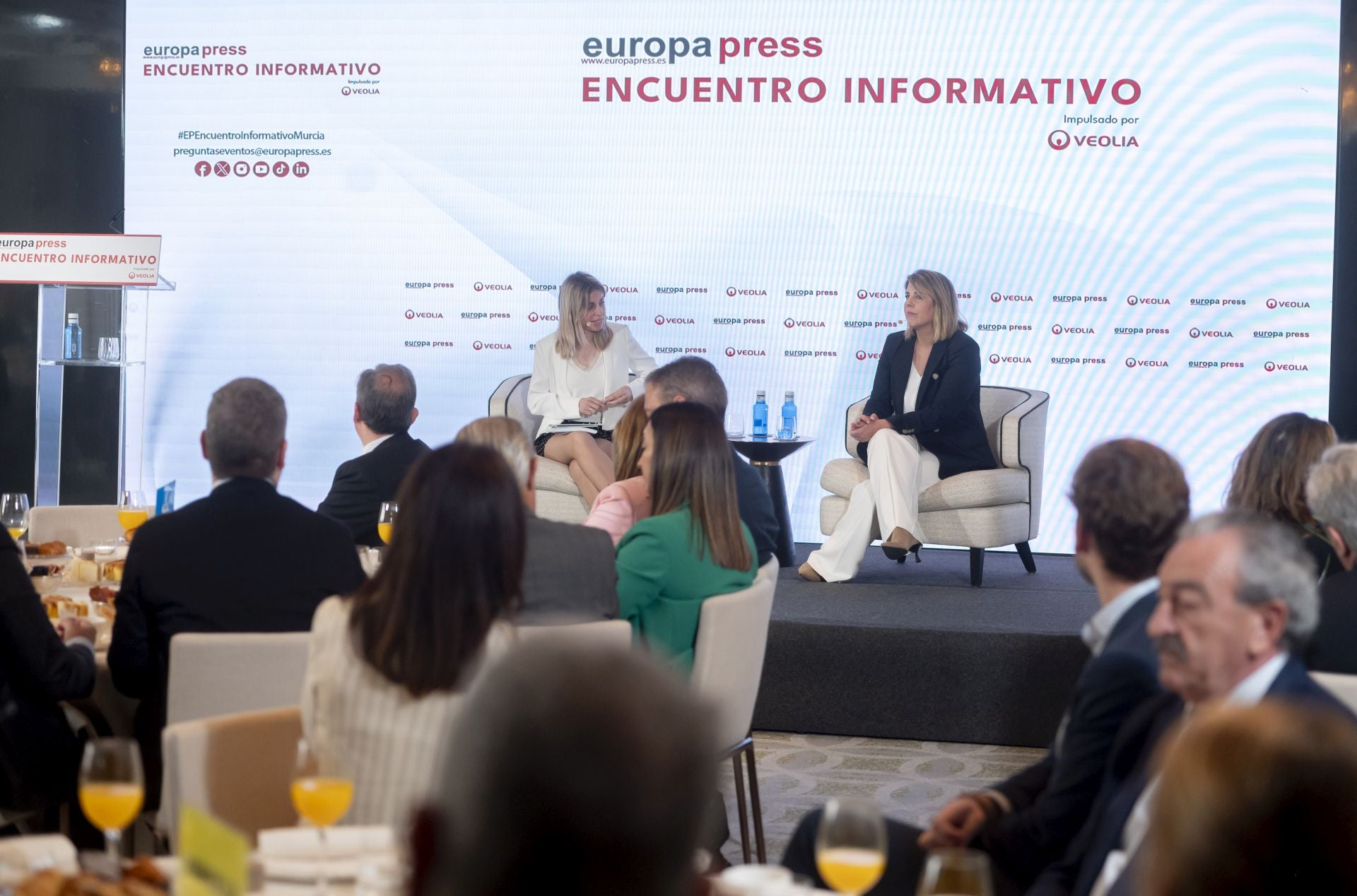 Las imágenes de Noelia Arroyo en el encuentro informativo de Europa Press celebrado en Madrid