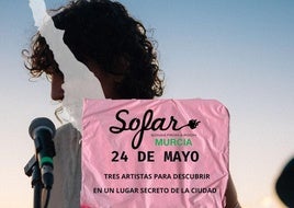 Cartel anunciados del concierto secreto el 24 de mayo en Murcia.