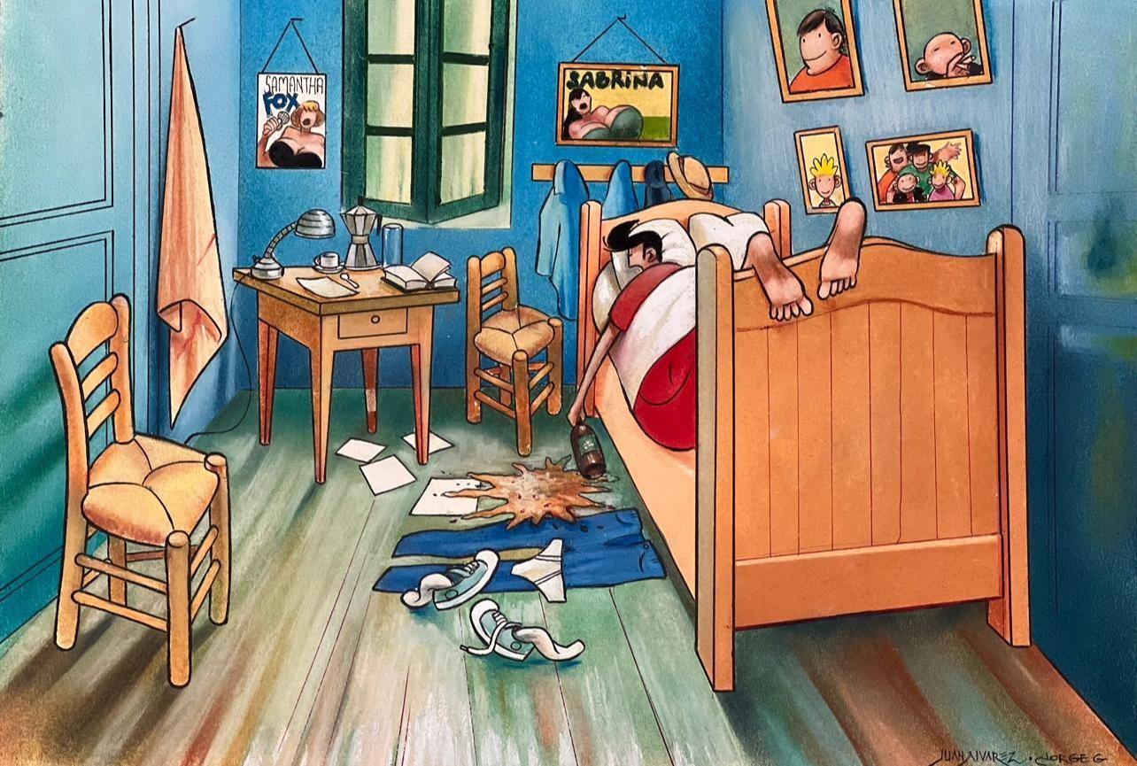 'El dormitorio en Arlés', de Van Gogh.