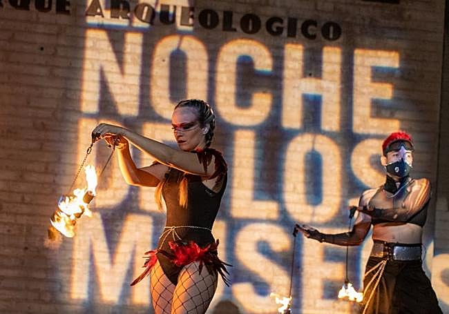 Un espectáculo en Cartagena, en 2023.