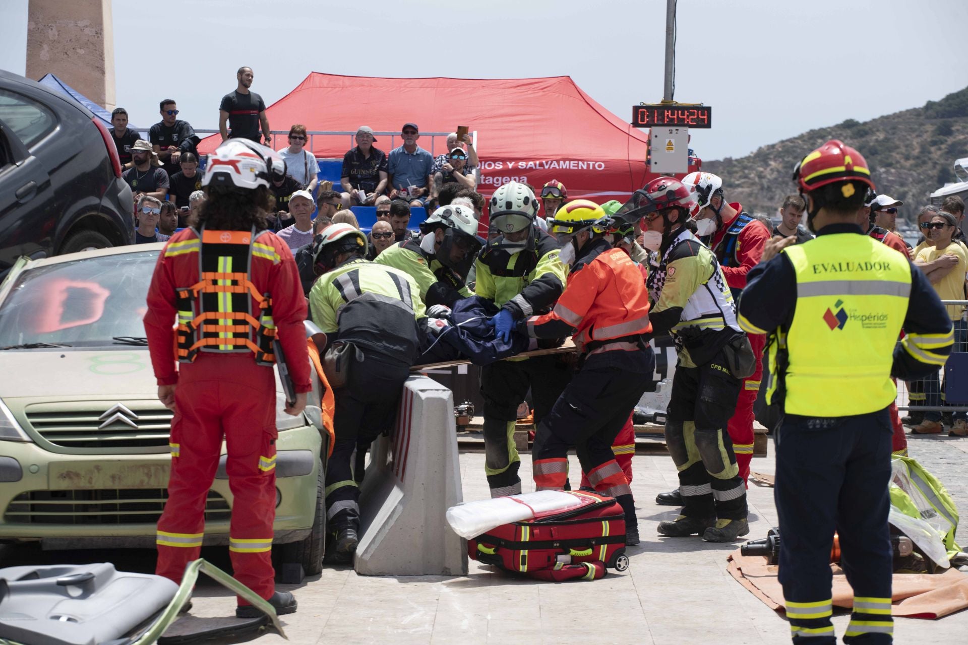 XIX Encuentro Nacional de Rescate en Accidentes de Tráfico y Trauma en Cartagena, en imágenes