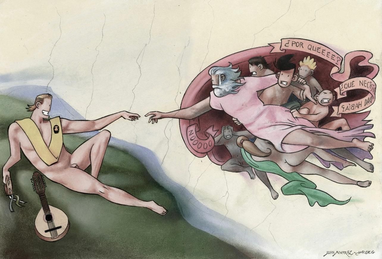 'La creación de Adán, de Miguel Ángel.