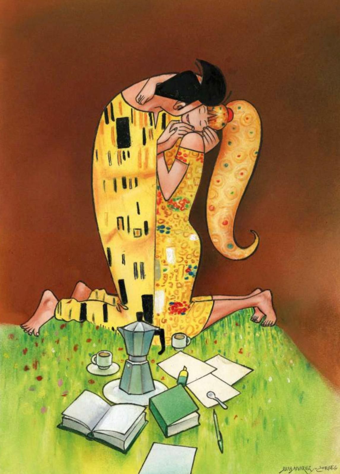 'El beso', de Klimt.