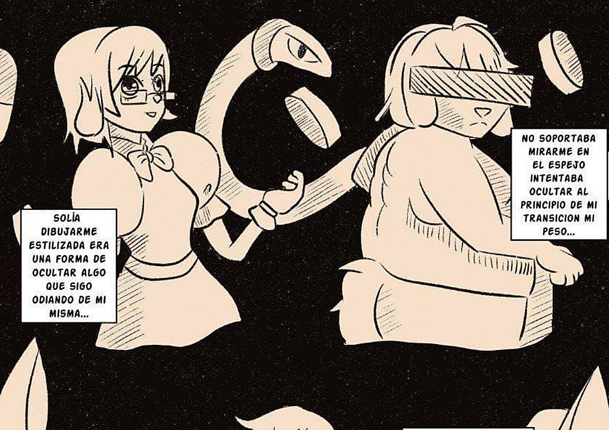 Imagen secundaria 1 - Ariel Montalbán, la creadora trans y con autismo que convirtió su dolor en cómic