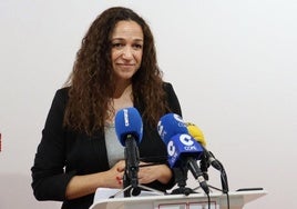 La nueva secretaria general del PSOE en Lorca, Isabel Casalduero.