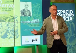 El consejero Javier Celdrán, durante su intervención en el evento.