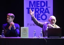 José Vicente Riquelme y Miguel Ángel Centenero, en el acto.